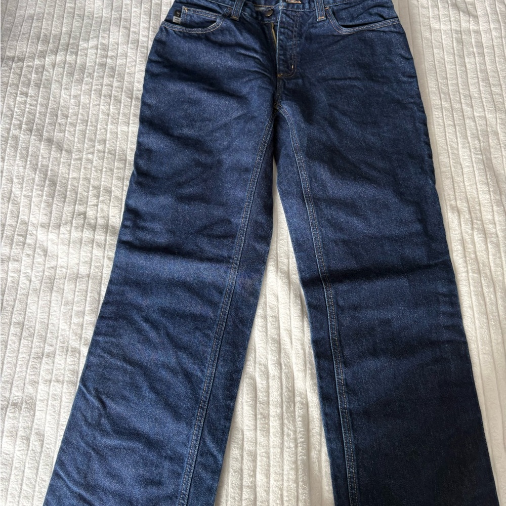 Carhartt Men's Relaxed Fit Dark Blue Jeans